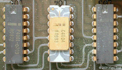 Intel 4004 microprocessor, ROM & RAM Intel 4004 microprocessor, ROM & RAM