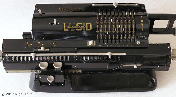 Original Odhner LUSID £ Sterling currency calculator
