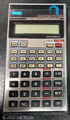 Wang 10-DIGIT SCIENTIFIC CALCULATOR Wang 10-DIGIT SCIENTIFIC CALCULATOR